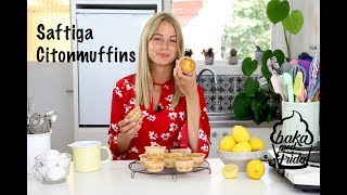 Baka med Frida  Saftiga Citronmuffins [upl. by Aislehc]