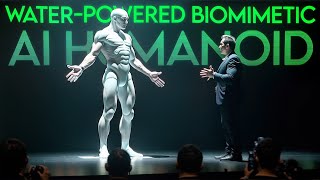 First WATER POWERED Biomimetic AI Humanoid Robot Shocks the World Its Too Human [upl. by Adihahs408]