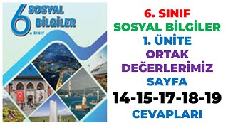 6 Sınıf Sosyal Bilgiler Ders Kitabı Sayfa 14 15 17 18 19 Cevapları [upl. by Harris]