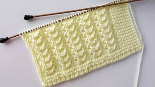 Kasım Çiçeği İki Şiş Kolay Örgü Model Anlatımı ✅️ Yelek Modelleri ✅️ Easy Knitting Patterns [upl. by Usanis]