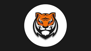 Tiger Logo illustration  Illustrator Tutorial [upl. by Reseda]