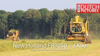 Two special New Holland forage harvesters  Lucerne silage luzerne hakselenFR9050FX50Ruinerwold [upl. by Harutek]