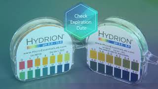 How to Use Hydrion pH Paper [upl. by Josi]