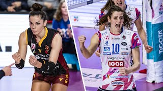 ALL quotMEGA RALLYquot of the match Roma  Novara  Lega Volley Femminile 202324 [upl. by Prissie]