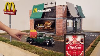 How to Make 🍔 Mc Donalds mini🍔 DRIVE THRUComó hacer un mc donalds [upl. by Nigel]