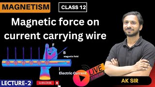 Moving Charges And Magnetism Class 12  Force On Current Carrying Conductor In A Magnetic Field  12 [upl. by Roque]