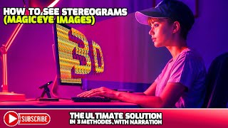 HOW TO SEE STEREOGRAMS MAGICEYE IMAGES TUTORIAL uncover stereogram magiceye [upl. by Freida]