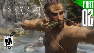 【SKYRIM 200 MODS】Wood Elf Gameplay Walkthrough Part 2 PC  HD [upl. by Sone]