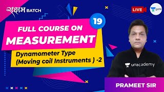 Dynamometer Type Moving Coil Instruments  2  Lec 19  Measurement  GATE 2021 EE Exam [upl. by Millian]