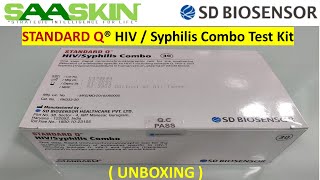 Standard Q HIV  Syphilis Combo Test Kit  UNBOXING  SD Biosensor [upl. by Ogren]