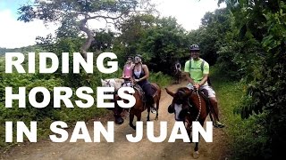 MSC Divina Horseback Riding in San Juan [upl. by Tilden]