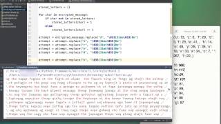 Python Crack a Monoalphabetic Cipher p2 Frequency Analysis [upl. by Arv]