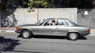 MERCEDES 1973 450 SLC MOTOR V8 TOTALMENTE ORIGINAL CHAPA PRETA [upl. by Sheehan]