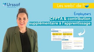 Webinaire  Solde de la taxe dapprentissage et contribution supplémentaire à lapprentissage [upl. by Burrow]