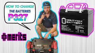 😷 Merits Vision Super P327 Power Wheelchair Height Adjust amp Battery Change Tutorial [upl. by Reggy]