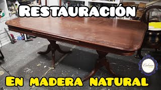 RESTAURACION Muebles de Comedor  MADERA NATURAL [upl. by Nnylarac]