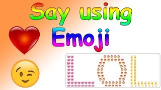 How to write a word or letters using emojis  Tech Point [upl. by Riada484]