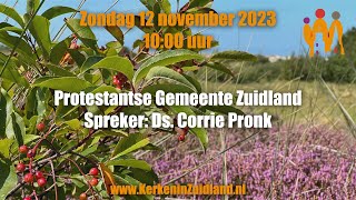 Livestream Eredienst Welkomkerk 12 november 2023 1000 [upl. by Wylie]