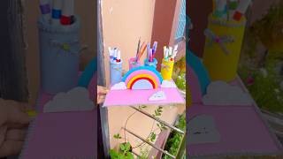 Waste cardboard crafts for kids shorts diy [upl. by Ahsekam]