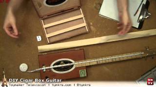 DIY Cigar Box Guitar Part 5  Get Necked [upl. by Winny]