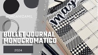 Bullet Journal  Decoración monocromática [upl. by Dom]