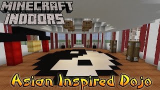 Minecraft Indoors Interior Design  Asian Inspired Dojo [upl. by Orelee311]