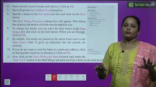 BRAIN ROOT COMPUTER CLASS 6 CHAPTER 2 MAIL MERGE IN MS WORD 2021 [upl. by Sokil]