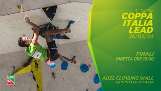 Coppa Italia Lead 2024  3° prova  Adel Climbing Wall  Campitello di Fassa  FINALI [upl. by Hulda]