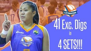 Kath Arado vs F2 Logistics with 41 Excellent Digs [upl. by Assilat]