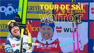 Kerttu Niskanen voitti 10 km perinteisen Saman teki Perttu Hyvärinen 10 km perint Tour de Ski [upl. by Jeffie]