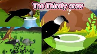 The Thirsty Crow ✨ viral StoryEnglish storyMoral storyThirsty crow [upl. by Rozanne]