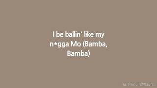 Sheck Wes  Mo Bamba Lyrics [upl. by Niarb]