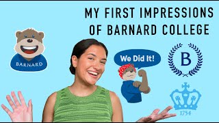 My First Impressions of Barnard College of Columbia University [upl. by Tristan]