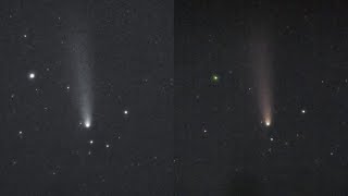 Comet Tsuchinshan Oct 19th 741pm HST [upl. by Annauqahs]