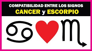 Compatibilidad entre los signos CÁNCER y ESCORPIO ♋♏ [upl. by Toolis]