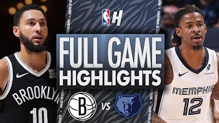 Brooklyn Nets vs Memphis Grizzlies  Full Game Highlights  October 30 2024  202425 NBA Season [upl. by Cassandry]