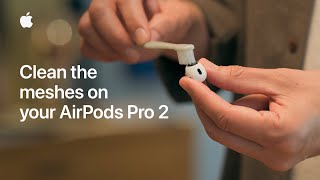 How to clean the meshes on your AirPods Pro 2  Apple Support [upl. by Yerac]