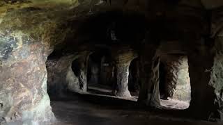 Inside the Grotto caves at Hawkstone Follies Hawkstone Park WestonunderRedcastle Shropshire [upl. by Mukerji]