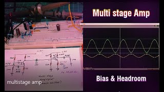 Penguat Multitahap transistor  Teknik Biasing dan Maksimalkan Headroom [upl. by Tail]