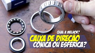 CAIXA DE DIREÇÃO CÔNICA OU ESFÉRICA QUAL A MELHOR  Motorede [upl. by Aidaas865]