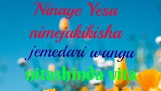 ninaye Yesu nimehakikisha jemedari wangu nitashind vita piano cover [upl. by Esme368]