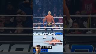 Cross roads Cody and Rendy wins 😱😱💀🥶 smackdown wwe wrestling smackdownwwe wweraw prowrestling [upl. by Jordon155]