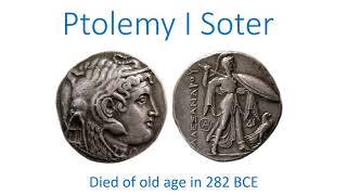 Ptolemy I Soter died of old age in 282 BCE [upl. by Aneeles]