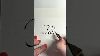 Handgeschriebener Text calligraphy italiccalligraphy schreiben kalligraphie handwriting ink [upl. by Ittap]