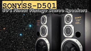 Sony SSD501 Vintage Rarest Model Bookshelf Speakers Preview [upl. by Atinaujnas]