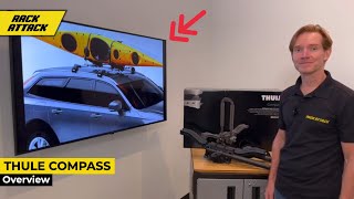 Thule Compass Rooftop Kayak  SUP Carrier Product Tour Overview [upl. by Ennovahs]