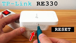 TPLink RE330 WiFi Extender Dual Band • Factory reset [upl. by Macmullin]