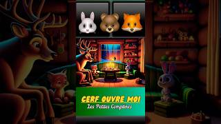 L’ours le Lapin Le Renard Tranquillement Abrités chez Le Cerf 😬 team nurseryrhymes shorts [upl. by Goulden]