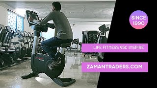 Life Fitness 95c Inspire Upright Bike [upl. by Einnoc852]