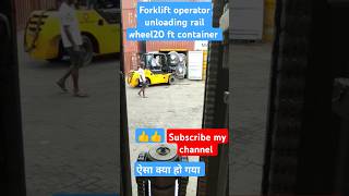 Forklift drivershorts videoviralytvideos trandingvideos forklift indian operator [upl. by Bary]